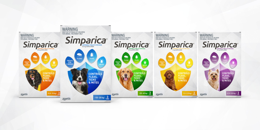 SIMPARICA 寵物藥品包裝設(shè)計“爪子盾牌”篇