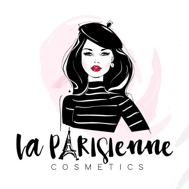 經典的女性化和漂亮的粉紅色標志設計-La Parisienne 女人人物標志設計