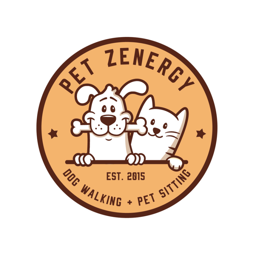 媽媽們喜歡的女性標志設計風格-寵物Zenergy標志設計