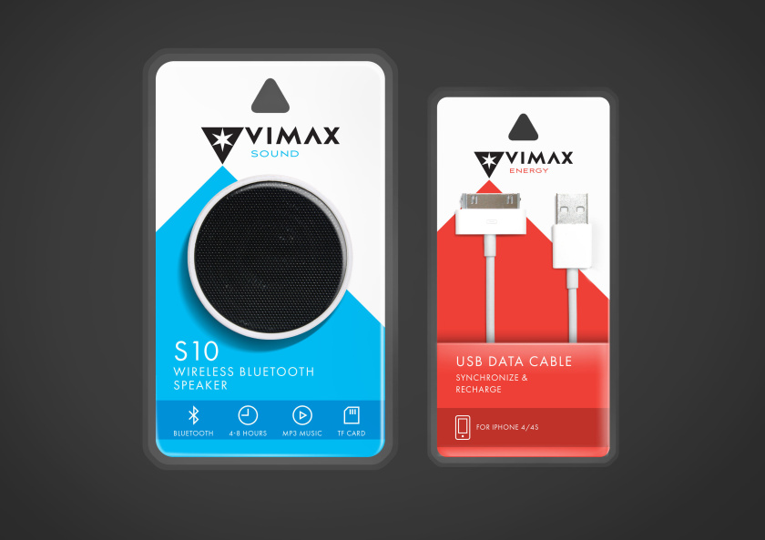 個人IT消費品包裝-手機移動配件包裝設計-Vimax一種帶來最大效果的清新風格包裝設計