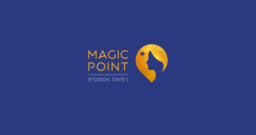 Magic Point 醫(yī)學(xué)美容整形醫(yī)院品牌logo設(shè)計概念-女人遇到奇跡的地方
