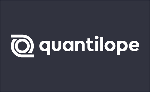 Quantilope市場調(diào)研分析公司logo設(shè)計，一個循環(huán)的線條圖形