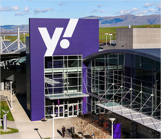 yahoo! 雅虎揭示新logo設計品牌形象VI設計