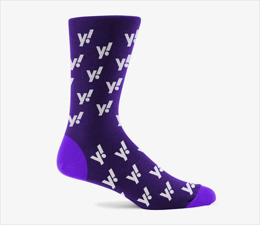 yahoo! 雅虎揭示新logo設計品牌形象VI設計