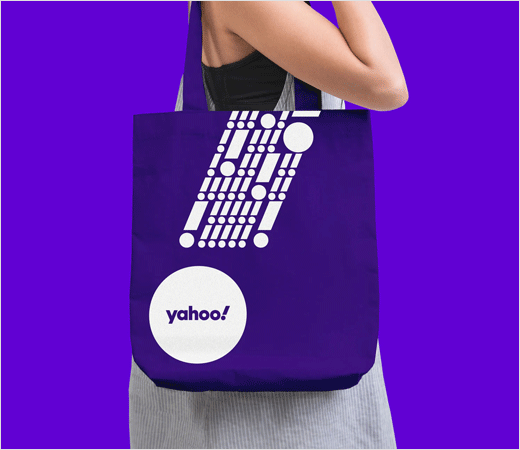 yahoo! 雅虎揭示新logo設計品牌形象VI設計