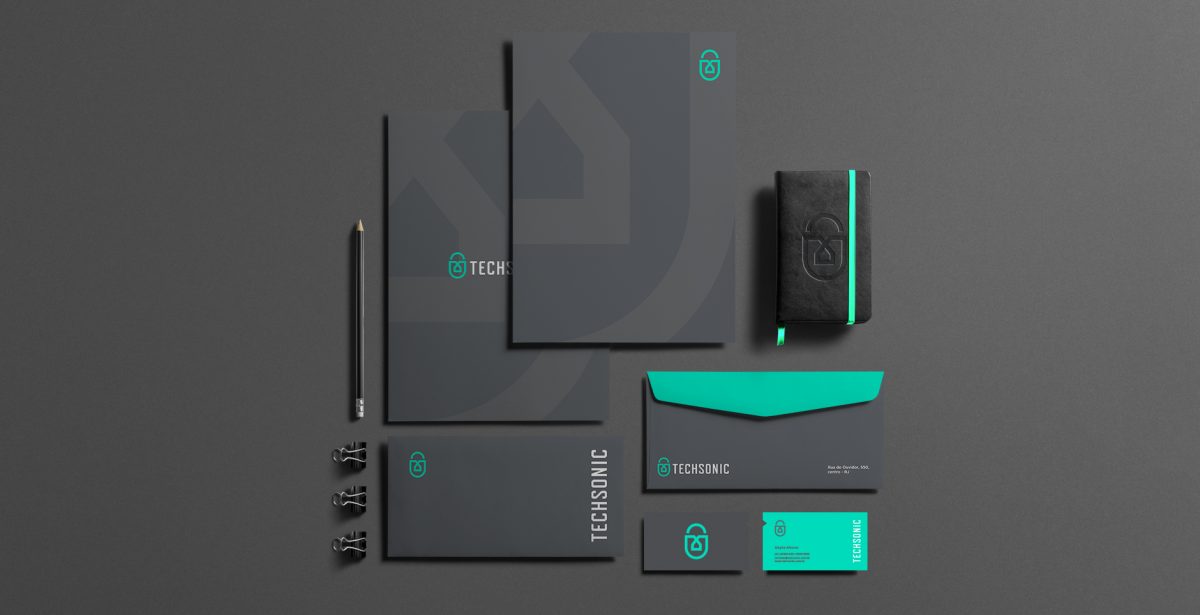 Techsonic 電子安全監控設備公司logo設計vi設計 Techsonic 電子安全監控設備公司logo設計vi設計