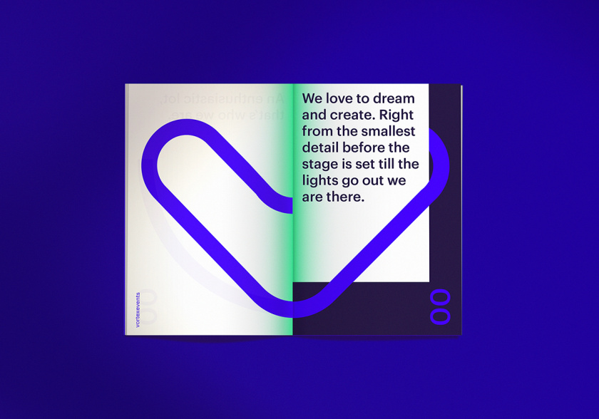 Vortex events事件公關營銷公司logo設計vi設計，線條logo風格