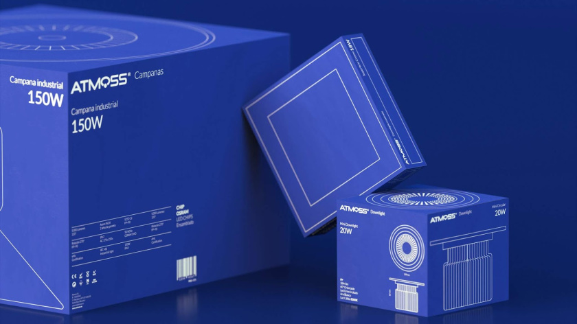Atmoss照明燈具系列產品包裝設計