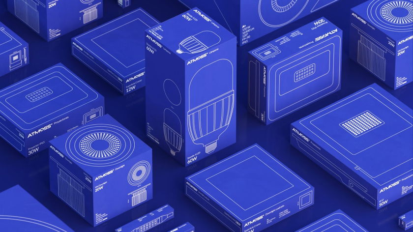 Atmoss照明燈具系列產品包裝設計