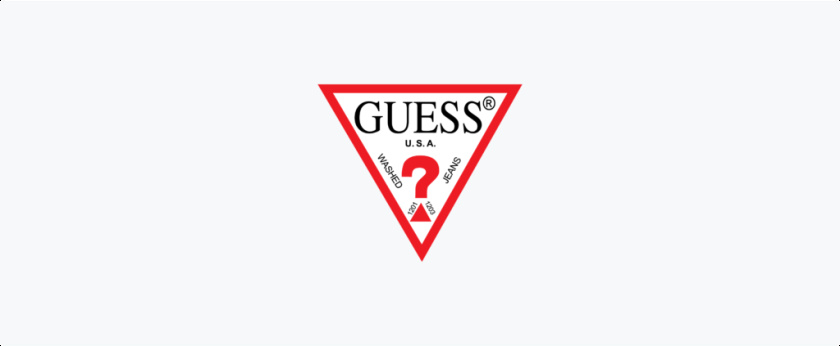 前衛三角形logo設計-GUESS服飾