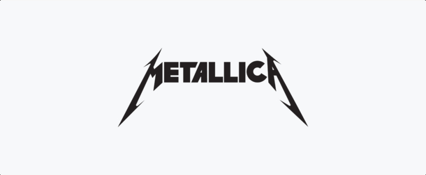 前衛三角形logo設計-Metallica
