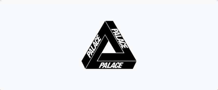 前衛三角形logo設計-Palace Skateboard 宮殿滑板