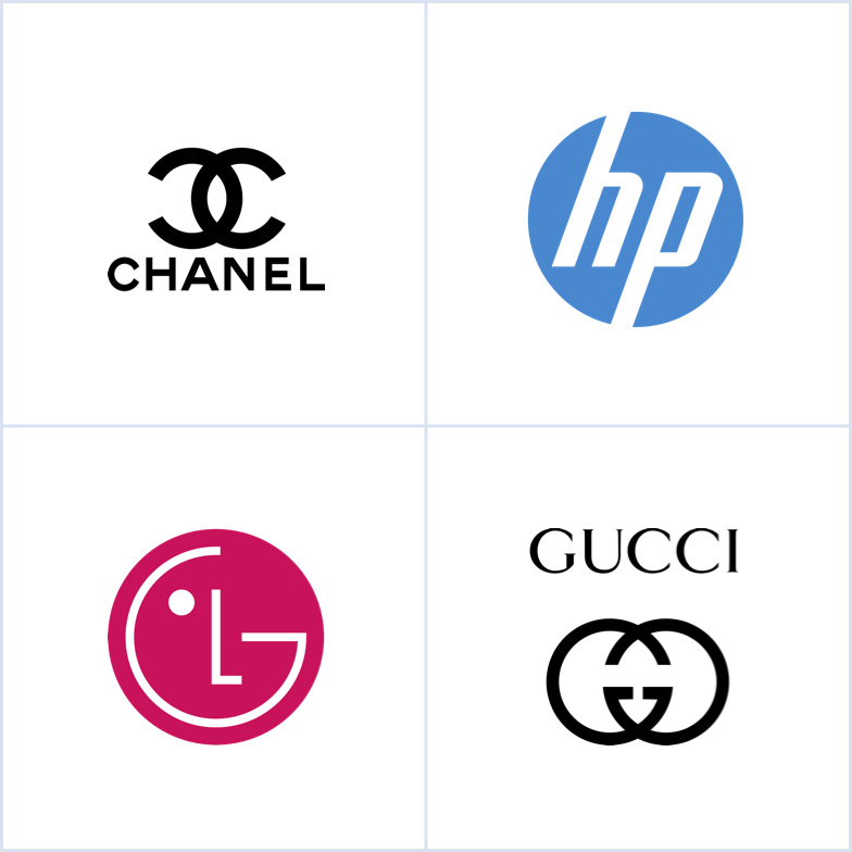 香奈兒，惠普，LG和Gucci的會標logo設計