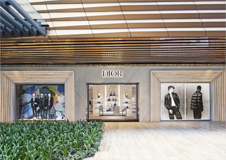 迪奧精品專賣店空間設計，簡約精致風格