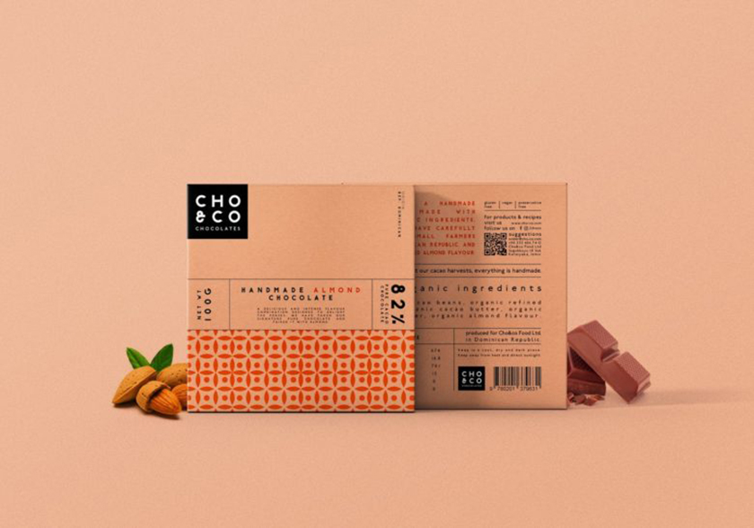 Choi＆co 巧克力包裝設計“幾何底紋圖案”