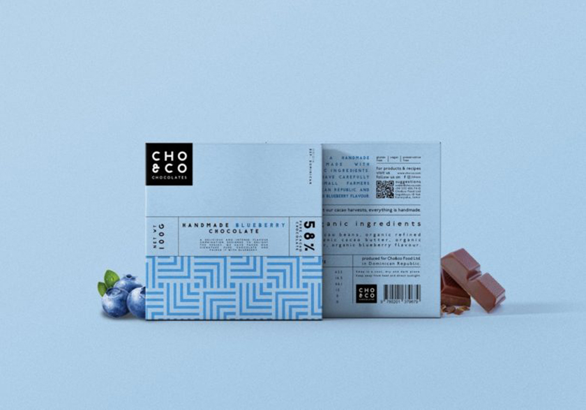 Choi＆co 巧克力包裝設計“幾何底紋圖案”
