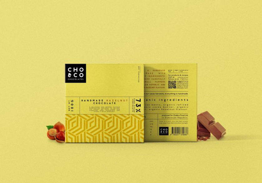 Choi＆co 巧克力包裝設計“幾何底紋圖案”
