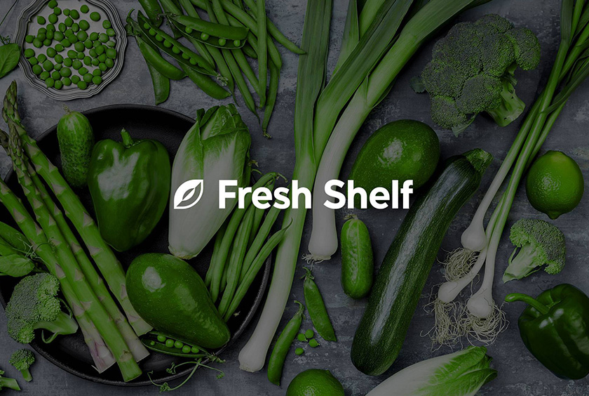 fresh shelf 生鮮農產品食品在線交付平臺與線下終端網點品牌vi形象設計
