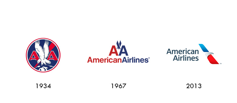 美國航空logo的演變