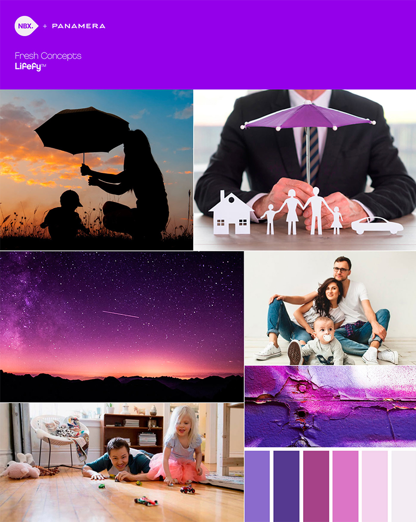 lifefy在線保險品牌logo設計，傘元素+字母L