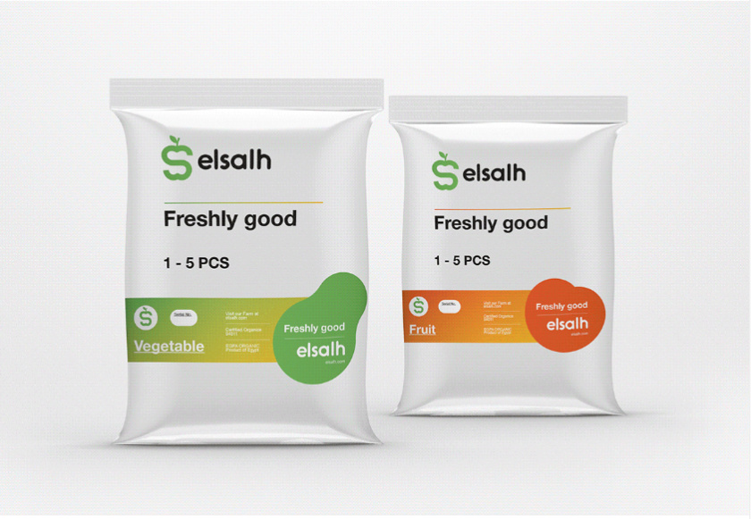 Elsalh 新鮮蔬菜水果配送公司品牌形象設計-logo,vi與產品包裝設計