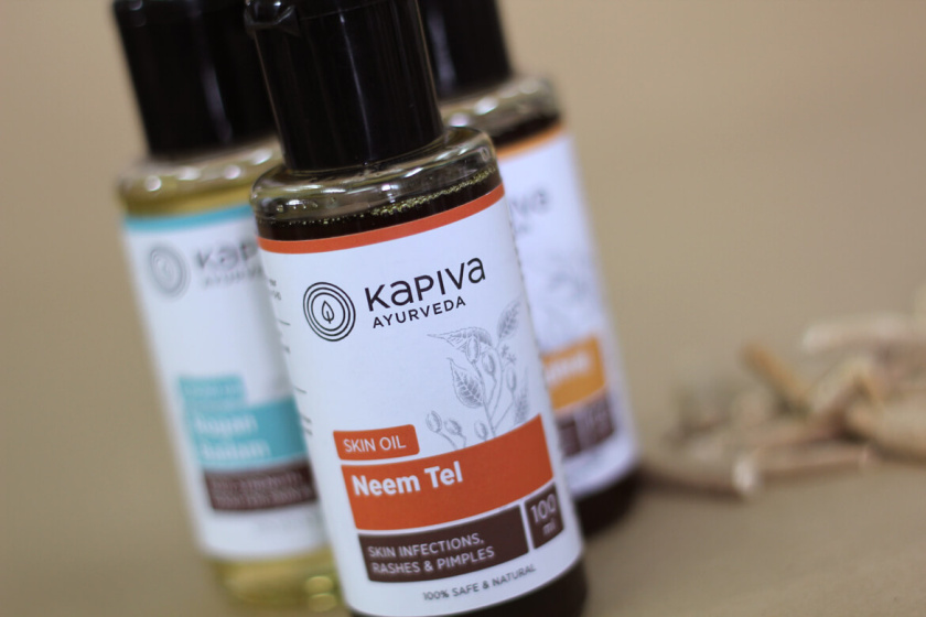 KapivaOTC非處方藥品包裝設計，嚴謹的色塊加植物插圖