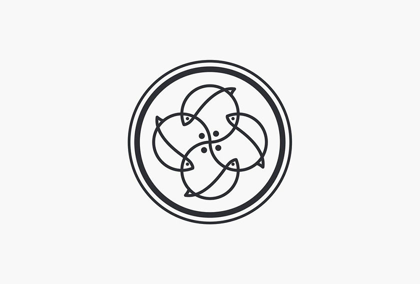 Junction壽司餐廳品牌形象設計-logo設計