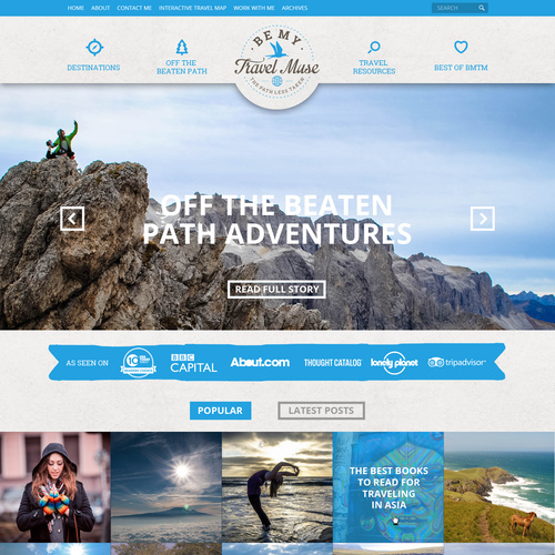 Be My Travel Muse網頁設計