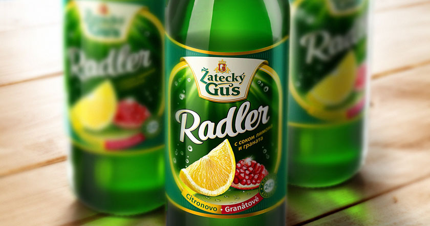 Radler啤酒檸檬水混合飲料包裝設(shè)計(jì)，富有設(shè)計(jì)美感和品牌識(shí)別力