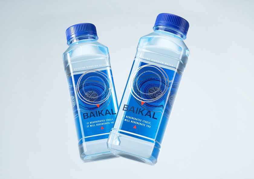 Baikal 飲用水包裝設(shè)計，賜予產(chǎn)品神圣再生力