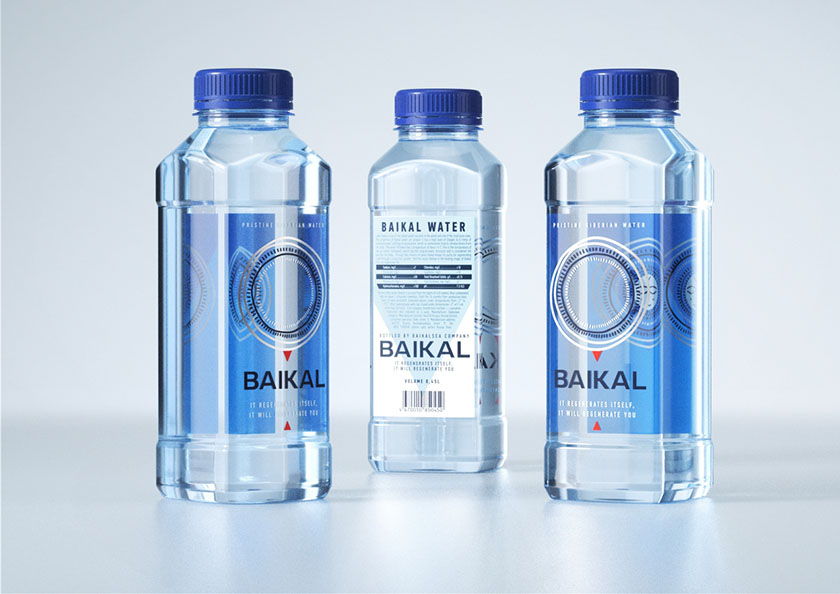 Baikal 飲用水包裝設(shè)計，賜予產(chǎn)品神圣再生力