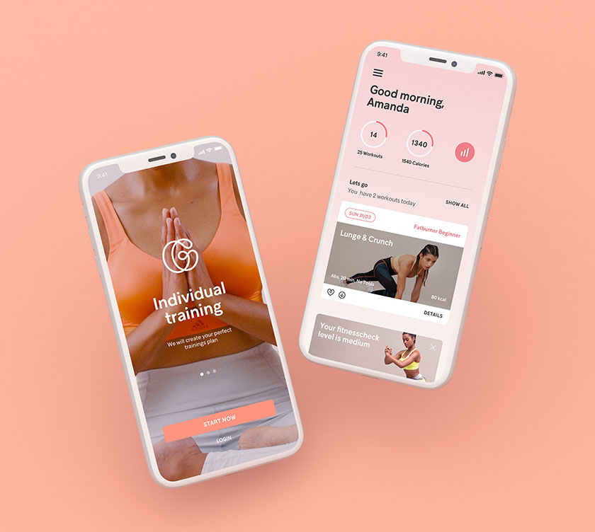 gymondo 健身房品牌vi視覺形象設(shè)計(jì)logo設(shè)計(jì)，秀出你的優(yōu)雅線條