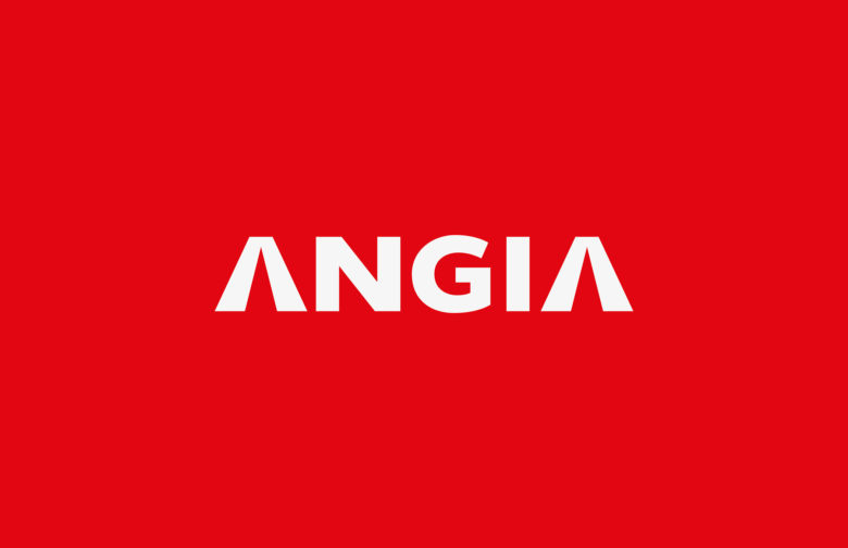 ANGIA房地產投資公司logo/VI設計，源自建筑的向上運動風格