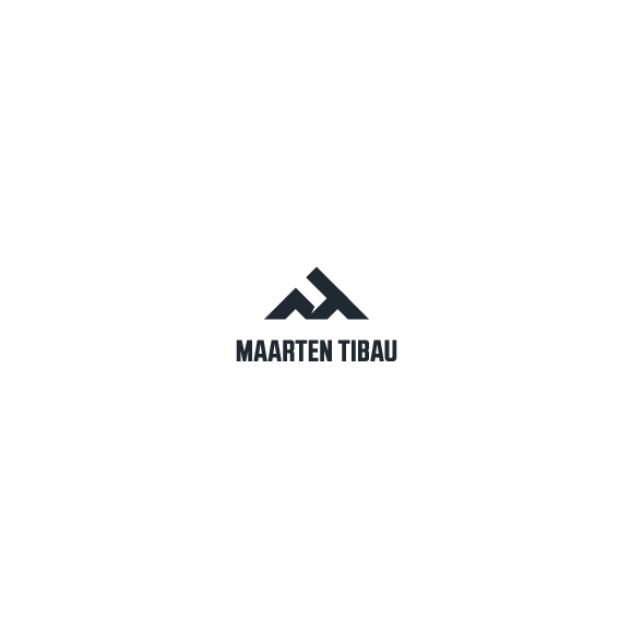 幾何黑白logo設計-Maarten Tibau標志logo