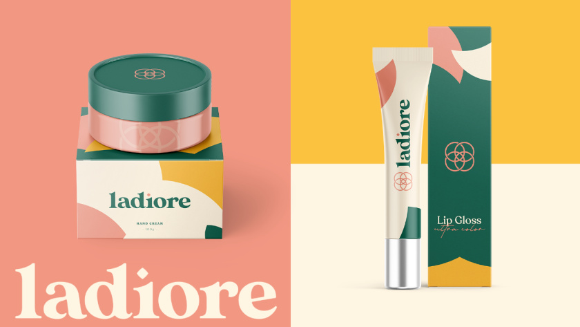 ladiore 女性時(shí)尚品牌logo設(shè)計(jì)與視覺識(shí)別vi設(shè)計(jì)，源自四個(gè)象征