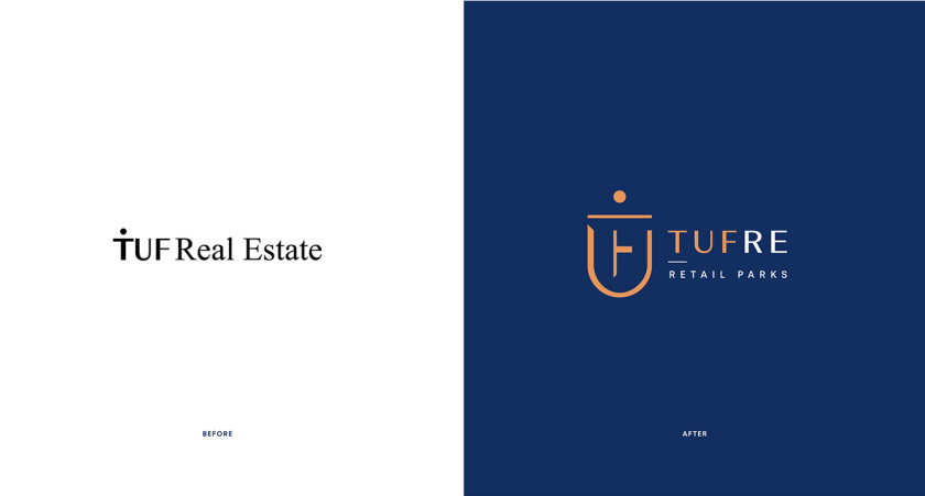 TUFRE 商業(yè)辦公園區(qū)品牌vi形象設計，具有一定藝術風格的設計