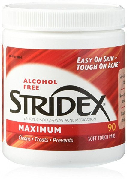 Strength 2%水楊酸痤瘡藥物護膚品與無酒精護墊包裝設計