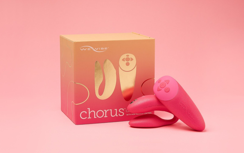 We-Vibe 情侶振動器情趣用品包裝設計，豪華金箔風格