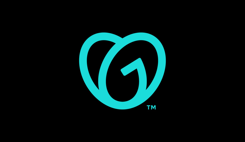 GoDaddy 域名注冊商和網(wǎng)站空間托管公司心形logo設(shè)計