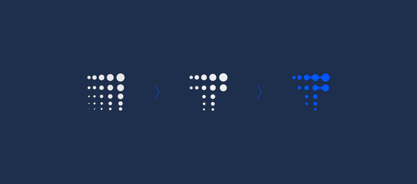 Tera Energy 能源咨詢公司logo設計vi設計，動態圓點科技風格