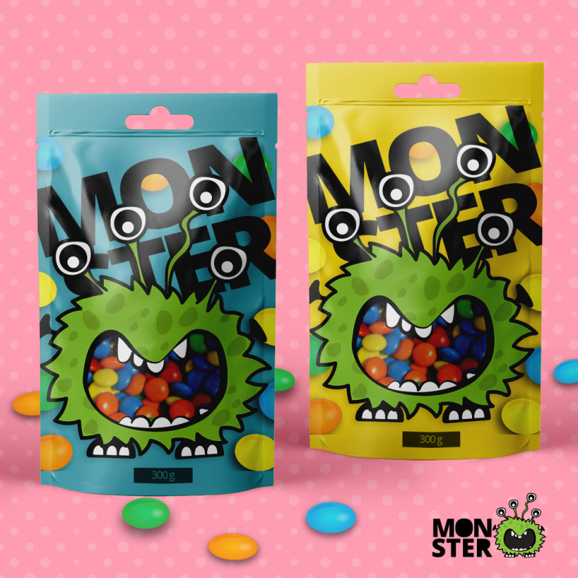 monster怪物糖果包裝設計