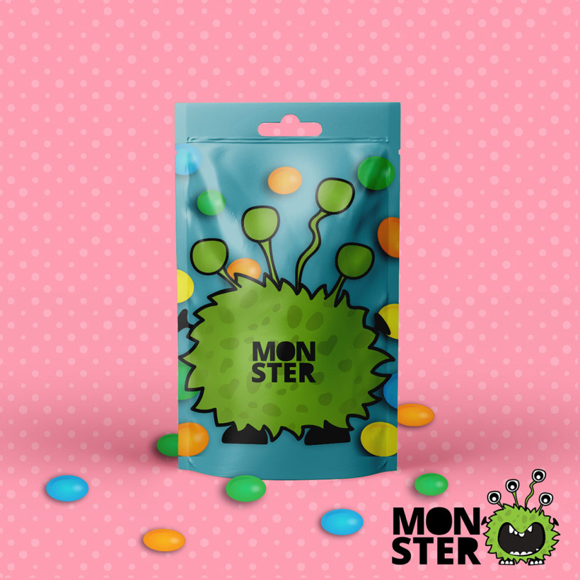monster怪物糖果包裝設計