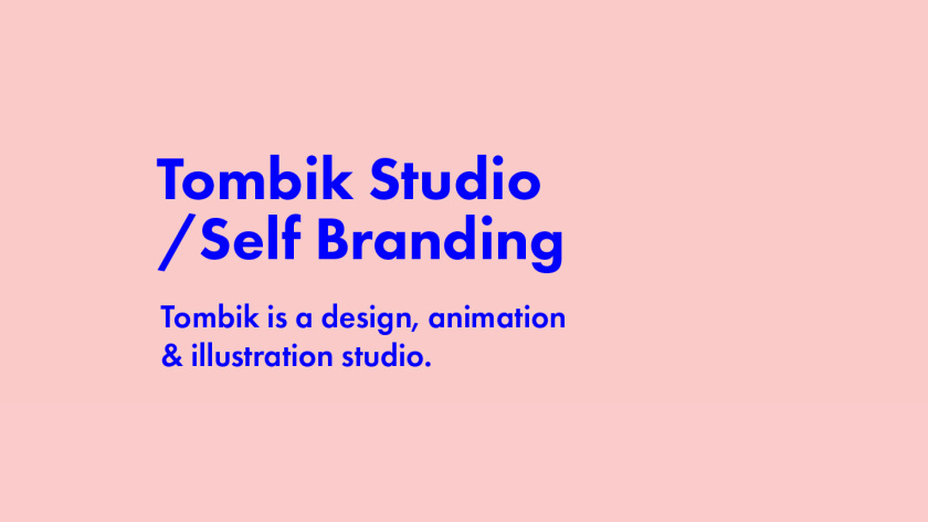Tombik Studio創意工作室/自我品牌形象設計logo設計，卡通人偶面部形象