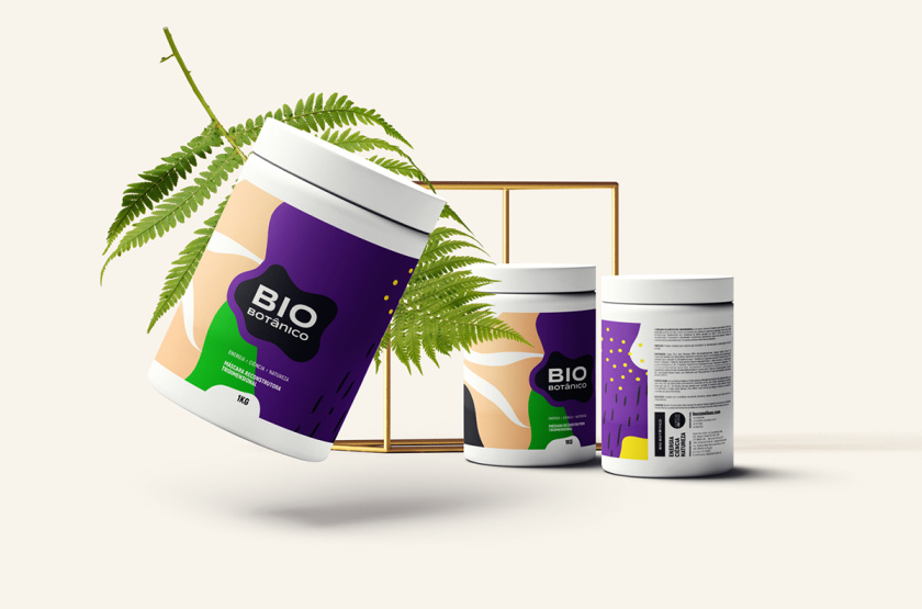Bio Botanico 專業(yè)護(hù)發(fā)產(chǎn)品包裝設(shè)計(jì)，鮮艷熱帶風(fēng)格元素