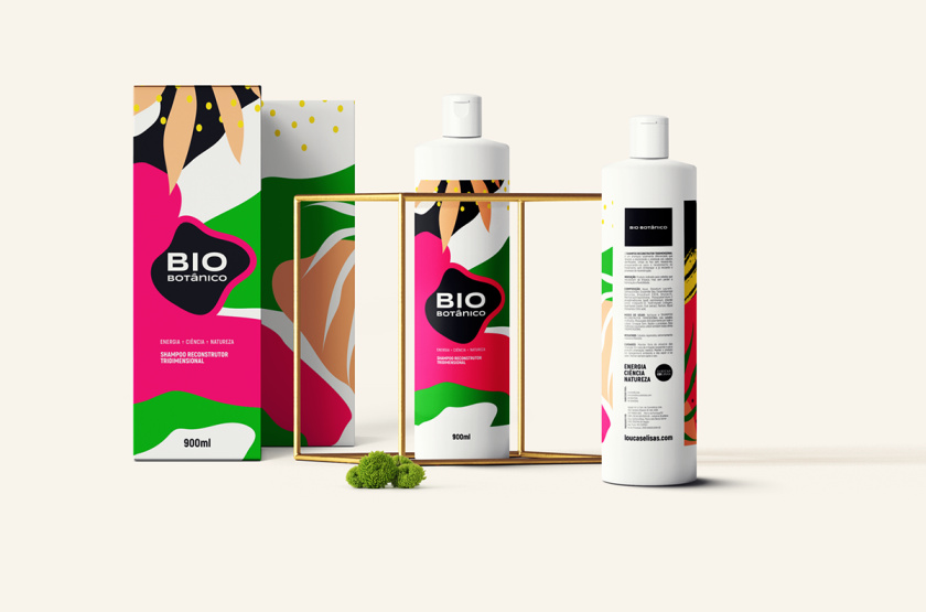 Bio Botanico 專業(yè)護(hù)發(fā)產(chǎn)品包裝設(shè)計(jì)，鮮艷熱帶風(fēng)格元素