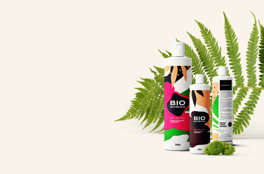 Bio Botanico 專業(yè)護(hù)發(fā)產(chǎn)品包裝設(shè)計(jì)，鮮艷熱帶風(fēng)格元素