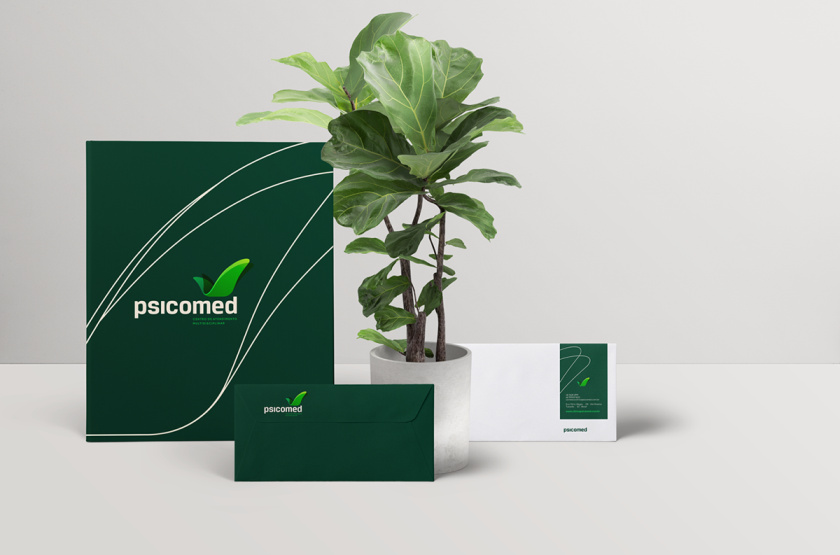 Psicomed 醫(yī)院品牌形象設(shè)計(jì)logo設(shè)計(jì)vi設(shè)計(jì)，高端與富有生命力