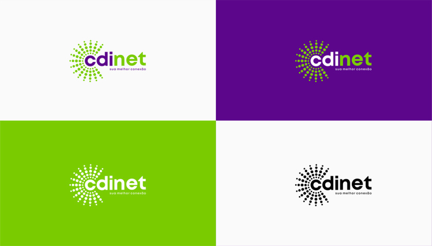 cidnet 互聯網科技公司vi設計品牌視覺識別設計。動感的光芒圓點