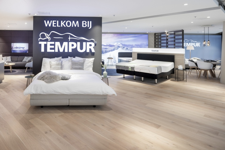 Tempur泰普爾床墊旗艦店店鋪空間設計，新北歐酒店風格