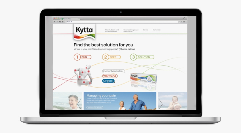 Kytta基塔止痛藥動感漸變色條藥品包裝設(shè)計廣告設(shè)計